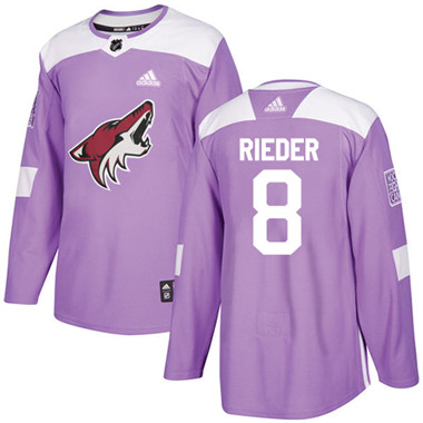 Adidas Coyotes #8 Tobias Rieder Purple Authentic Fights Cancer Stitched NHL Jersey Adidas Coyotes #8 Tobias Rieder Purple Authentic Fights Cancer Stitched NHL Jersey