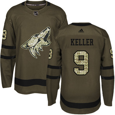 Adidas Coyotes #9 Clayton Keller Green Salute to Service Stitched NHL Jersey Adidas Coyotes #9 Clayton Keller Green Salute to Service Stitched NHL Jersey