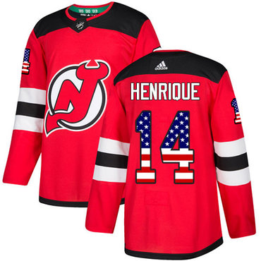 Adidas Devils #14 Adam Henrique Red Home Authentic USA Flag Stitched Youth NHL Jersey Adidas Devils #14 Adam Henrique Red Home Authentic USA Flag Stitched Youth NHL Jersey