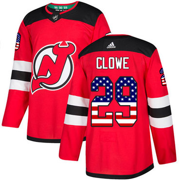 Adidas Devils #29 Ryane Clowe Red Home Authentic USA Flag Stitched Youth NHL Jersey Adidas Devils #29 Ryane Clowe Red Home Authentic USA Flag Stitched Youth NHL Jersey