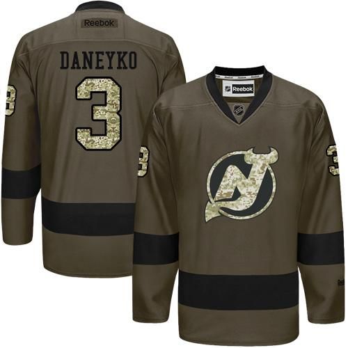 Adidas Devils #3 Ken Daneyko Green Salute to Service Stitched NHL Jersey