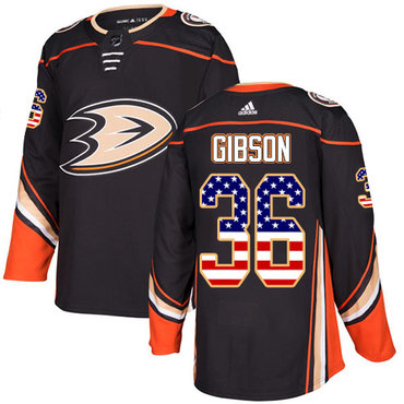 Adidas Ducks #36 John Gibson Black Home Authentic USA Flag Youth Stitched NHL Jersey Adidas Ducks #36 John Gibson Black Home Authentic USA Flag Youth Stitched NHL Jersey