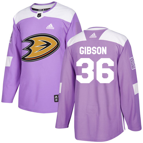 Adidas Ducks #36 John Gibson Purple Authentic Fights Cancer Youth Stitched NHL Jersey Adidas Ducks #36 John Gibson Purple Authentic Fights Cancer Youth Stitched NHL Jersey