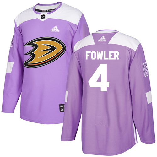 Adidas Ducks #4 Cam Fowler Purple Authentic Fights Cancer Youth Stitched NHL Jersey Adidas Ducks #4 Cam Fowler Purple Authentic Fights Cancer Youth Stitched NHL Jersey