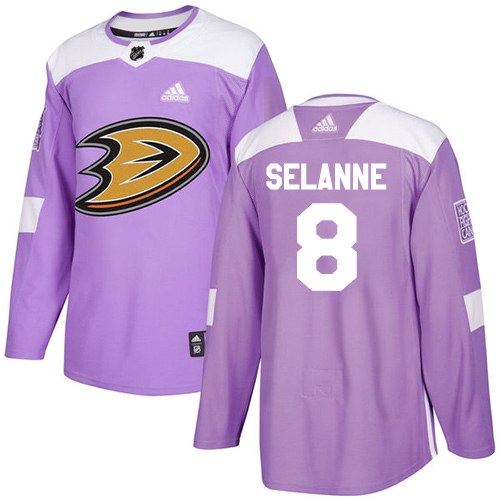 Adidas Ducks #8 Teemu Selanne Purple Authentic Fights Cancer Youth Stitched NHL Jersey Adidas Ducks #8 Teemu Selanne Purple Authentic Fights Cancer Youth Stitched NHL Jersey
