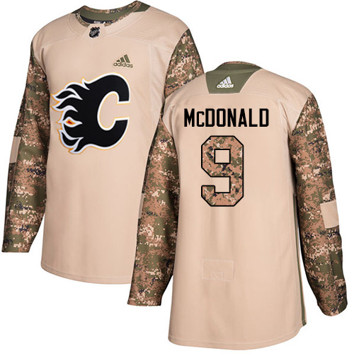 Adidas Flames #9 Lanny McDonald Camo Authentic 2017 Veterans Day Stitched NHL Jersey Adidas Flames #9 Lanny McDonald Camo Authentic 2017 Veterans Day Stitched NHL Jersey