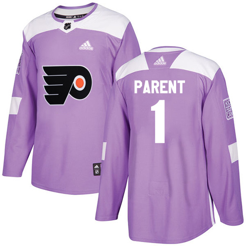 Adidas Flyers #1 Bernie Parent Purple Authentic Fights Cancer Stitched Youth NHL Jersey Adidas Flyers #1 Bernie Parent Purple Authentic Fights Cancer Stitched Youth NHL Jersey