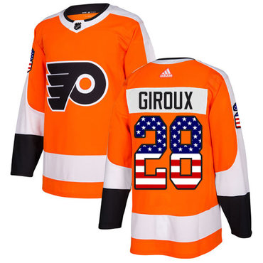Adidas Flyers #28 Claude Giroux Orange Home Authentic USA Flag Stitched Youth NHL Jersey Adidas Flyers #28 Claude Giroux Orange Home Authentic USA Flag Stitched Youth NHL Jersey