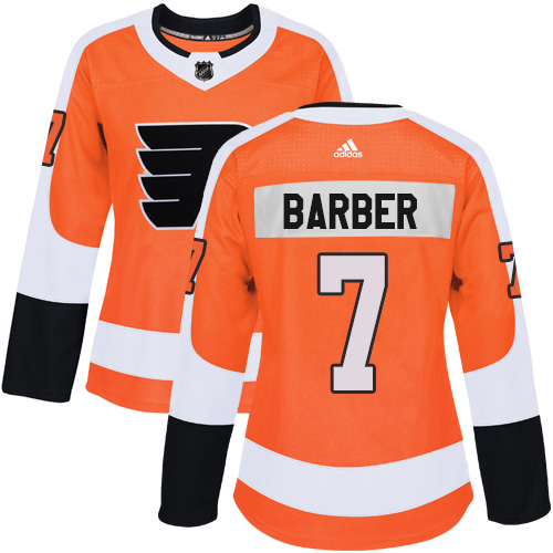 Adidas Flyers #7 Bill Barber Orange Home Authentic Women's Stitched NHL Jersey Adidas Flyers #7 Bill Barber Orange Home Authentic Women's Stitched NHL Jersey