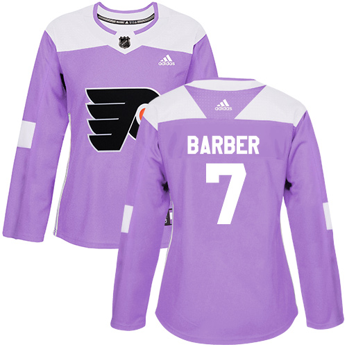 Adidas Flyers #7 Bill Barber Purple Authentic Fights Cancer Women's Stitched NHL Jersey Adidas Flyers #7 Bill Barber Purple Authentic Fights Cancer Women's Stitched NHL Jersey