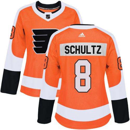 Adidas Flyers #8 Dave Schultz Orange Home Authentic Women's Stitched NHL Jersey Adidas Flyers #8 Dave Schultz Orange Home Authentic Women's Stitched NHL Jersey