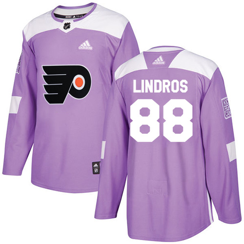 Adidas Flyers #88 Eric Lindros Purple Authentic Fights Cancer Stitched Youth NHL Jersey Adidas Flyers #88 Eric Lindros Purple Authentic Fights Cancer Stitched Youth NHL Jersey