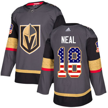 Adidas Golden Knights #18 James Neal Grey Home Authentic USA Flag Stitched Youth NHL Jersey Adidas Golden Knights #18 James Neal Grey Home Authentic USA Flag Stitched Youth NHL Jersey