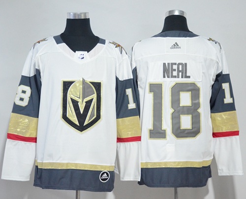 Adidas Golden Knights #18 James Neal White Road Authentic Stitched NHL Jersey