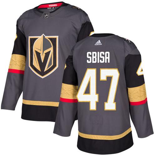 Adidas Golden Knights #47 Luca Sbisa Grey Home Authentic Stitched Youth NHL Jersey Adidas Golden Knights #47 Luca Sbisa Grey Home Authentic Stitched Youth NHL Jersey