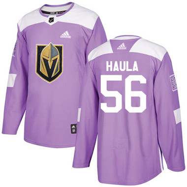 Adidas Golden Knights #56 Erik Haula Purple Authentic Fights Cancer Stitched NHL Jersey