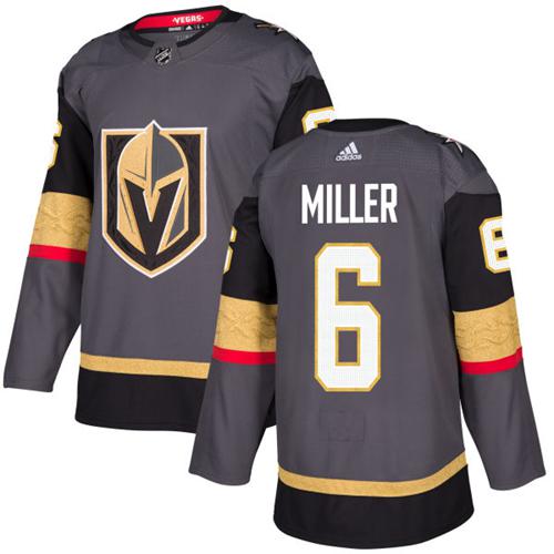 Adidas Golden Knights #6 Colin Miller Grey Home Authentic Stitched Youth NHL Jersey Adidas Golden Knights #6 Colin Miller Grey Home Authentic Stitched Youth NHL Jersey