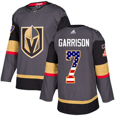 Adidas Golden Knights #7 Jason Garrison Grey Home Authentic USA Flag Stitched Youth NHL Jersey Adidas Golden Knights #7 Jason Garrison Grey Home Authentic USA Flag Stitched Youth NHL Jersey