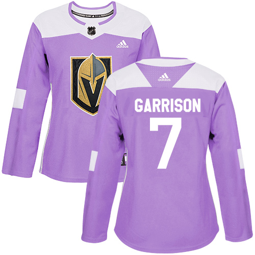 Adidas Golden Knights #7 Jason Garrison Purple Authentic Fights Cancer Women's Stitched NHL Jersey Adidas Golden Knights #7 Jason Garrison Purple Authentic Fights Cancer Women's Stitched NHL Jersey