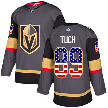 Adidas Golden Knights #89 Alex Tuch Grey Home Authentic USA Flag Stitched Youth NHL Jersey Adidas Golden Knights #89 Alex Tuch Grey Home Authentic USA Flag Stitched Youth NHL Jersey