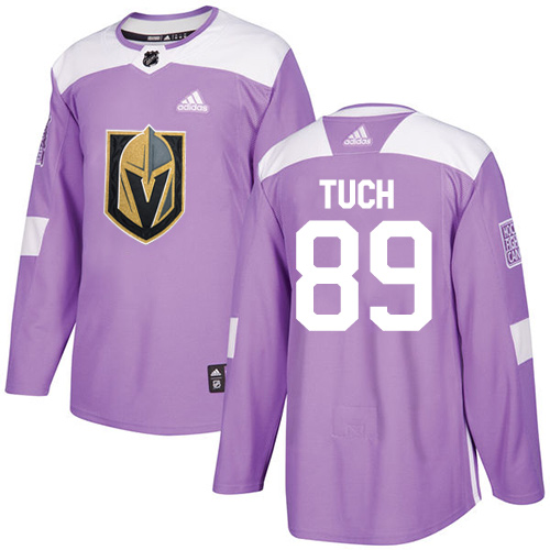 Adidas Golden Knights #89 Alex Tuch Purple Authentic Fights Cancer Stitched Youth NHL Jersey