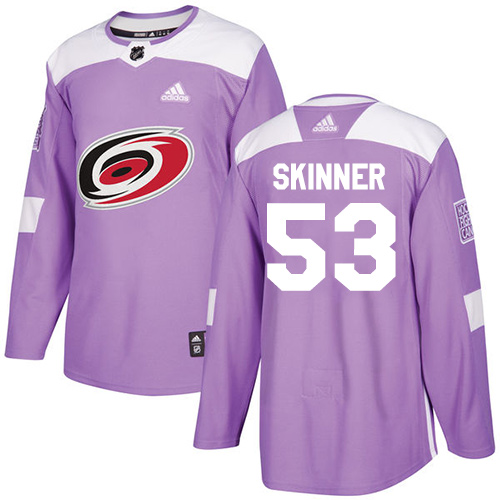 Adidas Hurricanes #53 Jeff Skinner Purple Authentic Fights Cancer Stitched Youth NHL Jersey Adidas Hurricanes #53 Jeff Skinner Purple Authentic Fights Cancer Stitched Youth NHL Jersey