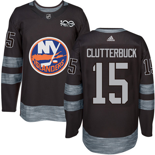 Adidas Islanders #15 Cal Clutterbuck Black 1917-2017 100th Anniversary Stitched NHL Jersey Adidas Islanders #15 Cal Clutterbuck Black 1917-2017 100th Anniversary Stitched NHL Jersey