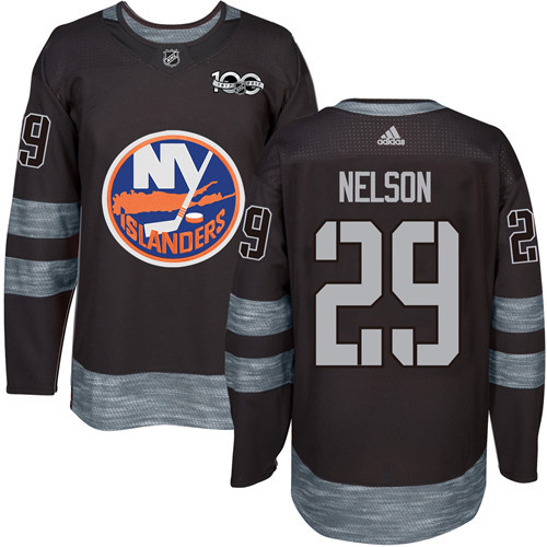 Adidas Islanders #29 Brock Nelson Black 1917-2017 100th Anniversary Stitched NHL Jersey Adidas Islanders #29 Brock Nelson Black 1917-2017 100th Anniversary Stitched NHL Jersey