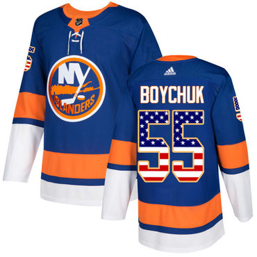 Adidas Islanders #55 Johnny Boychuk Royal Blue Home Authentic USA Flag Stitched Youth NHL Jersey Adidas Islanders #55 Johnny Boychuk Royal Blue Home Authentic USA Flag Stitched Youth NHL Jersey
