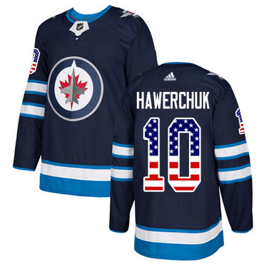 Adidas Jets #10 Dale Hawerchuk Navy Blue Home Authentic USA Flag Stitched NHL Jersey Adidas Jets #10 Dale Hawerchuk Navy Blue Home Authentic USA Flag Stitched NHL Jersey