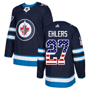 Adidas Jets #27 Nikolaj Ehlers Navy Blue Home Authentic USA Flag Stitched NHL Jersey Adidas Jets #27 Nikolaj Ehlers Navy Blue Home Authentic USA Flag Stitched NHL Jersey
