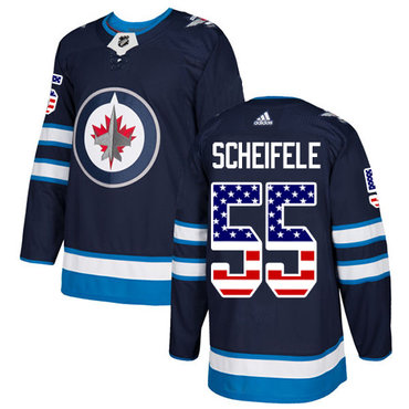 Adidas Jets #55 Mark Scheifele Navy Blue Home Authentic USA Flag Stitched NHL Jersey Adidas Jets #55 Mark Scheifele Navy Blue Home Authentic USA Flag Stitched NHL Jersey