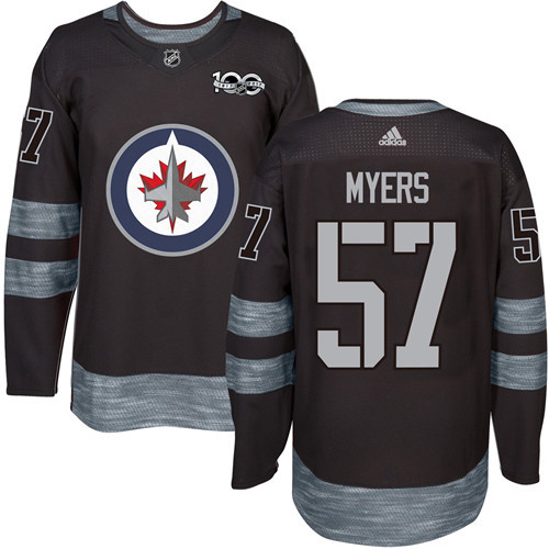 Adidas Jets #57 Tyler Myers Black 1917-2017 100th Anniversary Stitched NHL Jersey Adidas Jets #57 Tyler Myers Black 1917-2017 100th Anniversary Stitched NHL Jersey