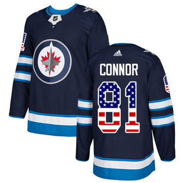 Adidas Jets #81 Kyle Connor Navy Blue Home Authentic USA Flag Stitched NHL Jersey Adidas Jets #81 Kyle Connor Navy Blue Home Authentic USA Flag Stitched NHL Jersey