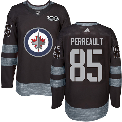 Adidas Jets #85 Mathieu Perreault Black 1917-2017 100th Anniversary Stitched NHL Jersey Adidas Jets #85 Mathieu Perreault Black 1917-2017 100th Anniversary Stitched NHL Jersey