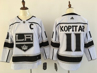 Adidas Kings #11 Anze Kopitar White Road Authentic Stitched NHL Jersey Adidas Kings #11 Anze Kopitar White Road Authentic Stitched NHL Jersey