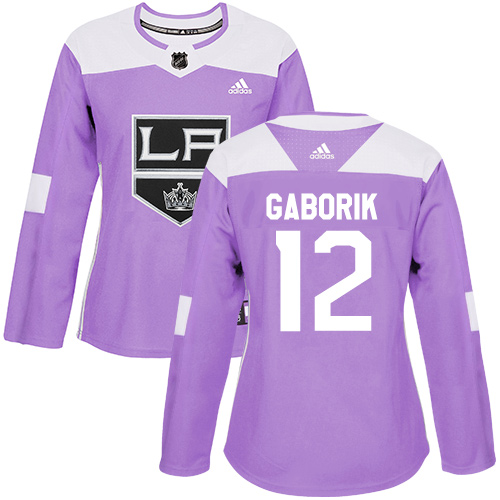 Adidas Kings #12 Marian Gaborik Purple Authentic Fights Cancer Women's Stitched NHL Jersey Adidas Kings #12 Marian Gaborik Purple Authentic Fights Cancer Women's Stitched NHL Jersey