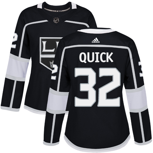 Adidas Kings #32 Jonathan Quick Black Home Authentic Women's Stitched NHL Jersey Adidas Kings #32 Jonathan Quick Black Home Authentic Women's Stitched NHL Jersey