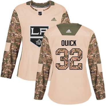 Adidas Kings #32 Jonathan Quick Camo Authentic 2017 Veterans Day Women's Stitched NHL Jersey Adidas Kings #32 Jonathan Quick Camo Authentic 2017 Veterans Day Women's Stitched NHL Jersey