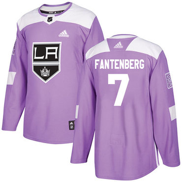 Adidas Kings #7 Oscar Fantenberg Purple Authentic Fights Cancer Stitched NHL Jersey Adidas Kings #7 Oscar Fantenberg Purple Authentic Fights Cancer Stitched NHL Jersey