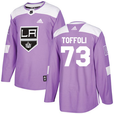 Adidas Kings #73 Tyler Toffoli Purple Authentic Fights Cancer Stitched NHL Jersey Adidas Kings #73 Tyler Toffoli Purple Authentic Fights Cancer Stitched NHL Jersey