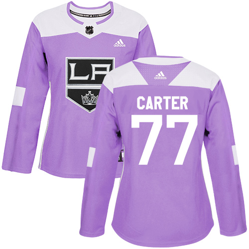 Adidas Kings #77 Jeff Carter Purple Authentic Fights Cancer Women's Stitched NHL Jersey Adidas Kings #77 Jeff Carter Purple Authentic Fights Cancer Women's Stitched NHL Jersey
