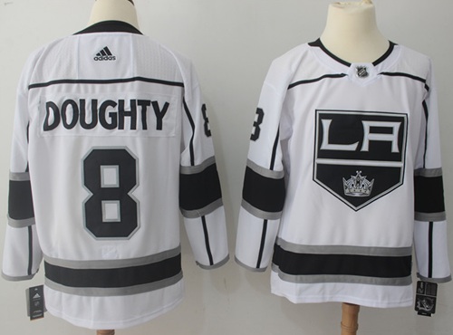 Adidas Kings #8 Drew Doughty White Road Authentic Stitched NHL Jersey Adidas Kings #8 Drew Doughty White Road Authentic Stitched NHL Jersey