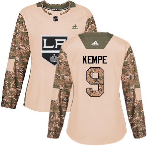 Adidas Kings #9 Adrian Kempe Camo Authentic 2017 Veterans Day Women's Stitched NHL Jersey Adidas Kings #9 Adrian Kempe Camo Authentic 2017 Veterans Day Women's Stitched NHL Jersey