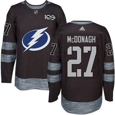 Adidas Lightning #27 Ryan McDonagh Black 1917-2017 100th Anniversary Stitched NHL Jersey Adidas Lightning #27 Ryan McDonagh Black 1917-2017 100th Anniversary Stitched NHL Jersey