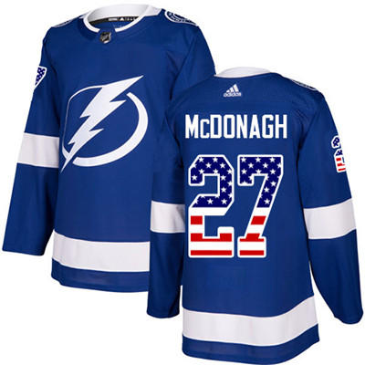Adidas Lightning #27 Ryan McDonagh Blue Home Authentic USA Flag Stitched NHL Jersey Adidas Lightning #27 Ryan McDonagh Blue Home Authentic USA Flag Stitched NHL Jersey
