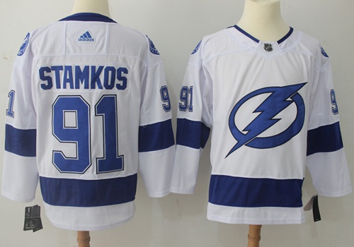 Adidas Lightning #91 Steven Stamkos White Road Authentic Stitched NHL Jersey Adidas Lightning #91 Steven Stamkos White Road Authentic Stitched NHL Jersey