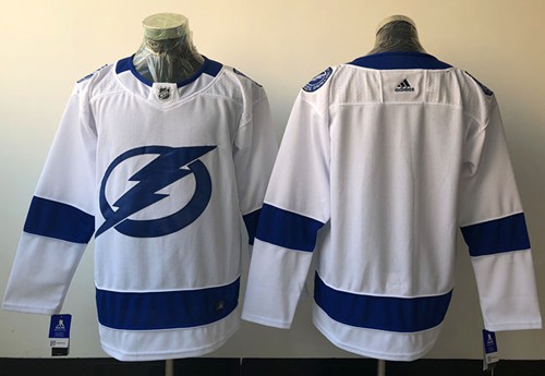 Adidas Lightning Blank White Road Authentic Stitched NHL Jersey Adidas Lightning Blank White Road Authentic Stitched NHL Jersey