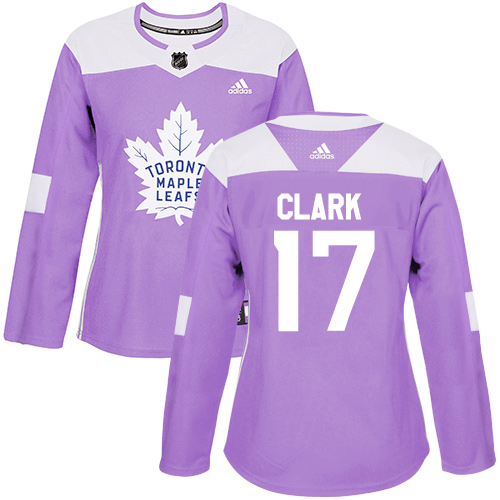 Adidas Maple Leafs #17 Wendel Clark Purple Authentic Fights Cancer Women's Stitched NHL Jersey Adidas Maple Leafs #17 Wendel Clark Purple Authentic Fights Cancer Women's Stitched NHL Jersey
