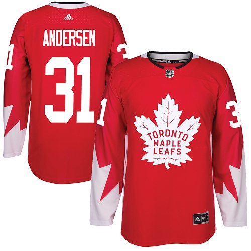 Adidas Maple Leafs #31 Frederik Andersen Red Team Canada Authentic Stitched Youth NHL Jersey Adidas Maple Leafs #31 Frederik Andersen Red Team Canada Authentic Stitched Youth NHL Jersey